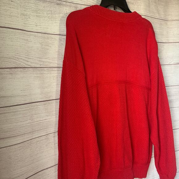 Vintage NEFF Red Chants Men's Knit Sweater Y2K Crew Neck Cotton - Picture 11 of 15